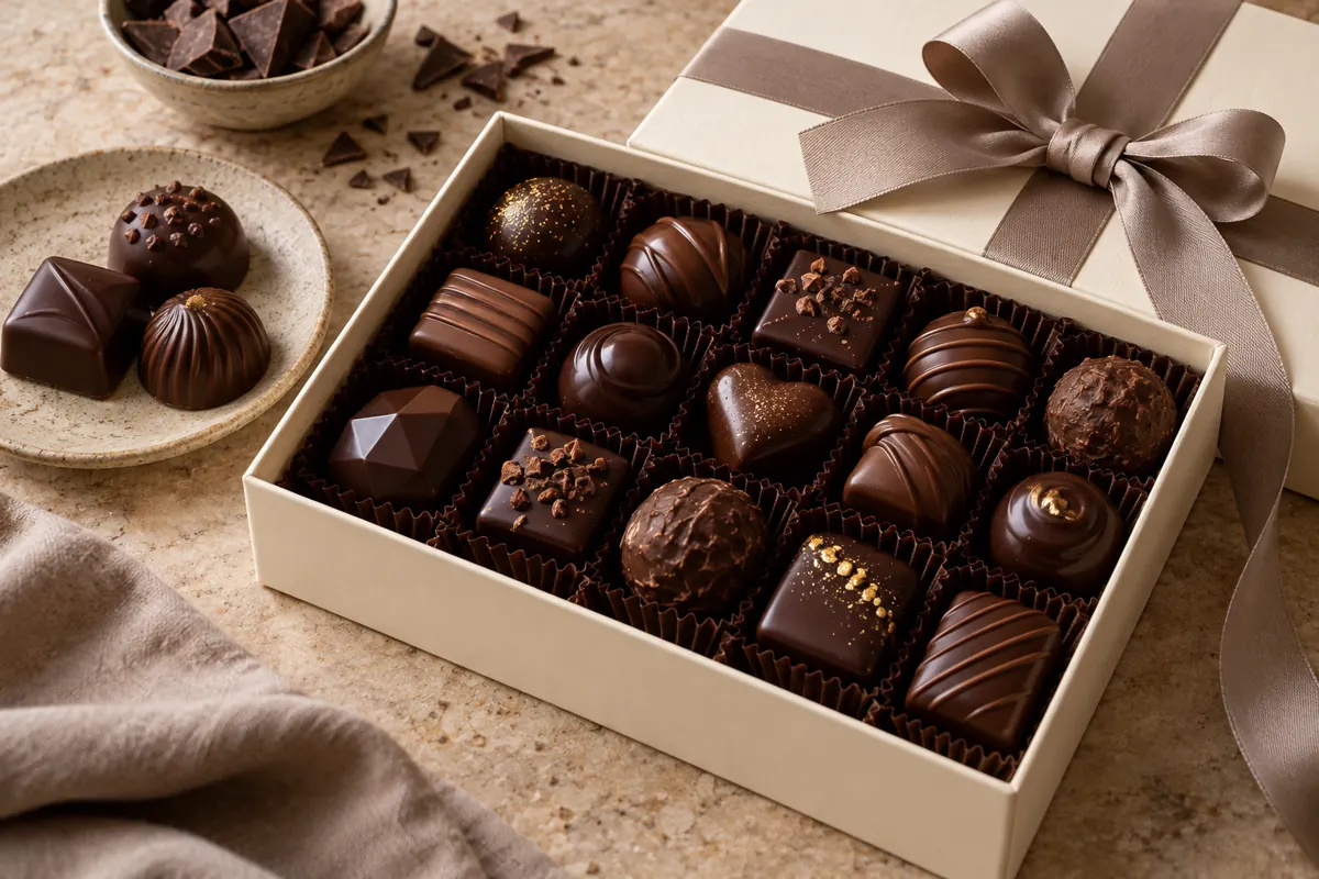 Temporary illustration: Luxury chocolate gift-box inspiration